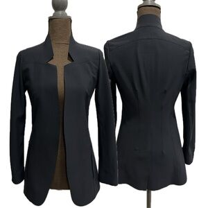 Athleta Black Open-Front Blazer Jacket